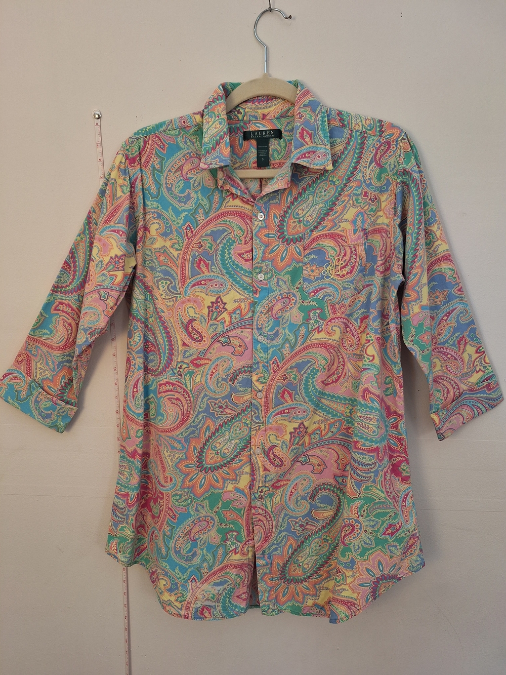 Ralph Lauren Multicolor Paisley Cotton Button-Up Shirt